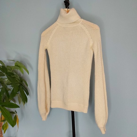 LINE Sweaters Line 0 Cashmere Ivory Turtleneck Poshmark